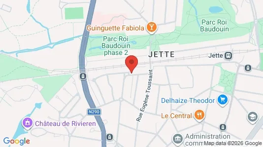 Apartments for rent i Brussels Jette - kort over placeringen