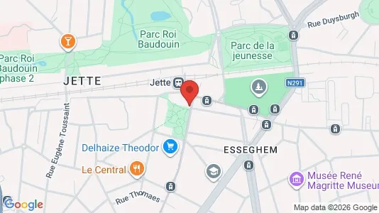 Apartments for rent i Brussels Jette - kort over placeringen