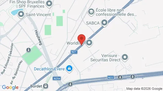 Apartments for rent i Stad Brussel - kort over placeringen