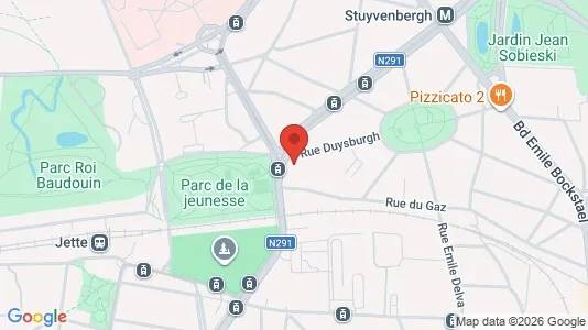 Apartments for rent i Brussels Jette - kort over placeringen