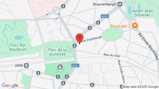Apartments for rent i Brussels Jette - kort over placeringen