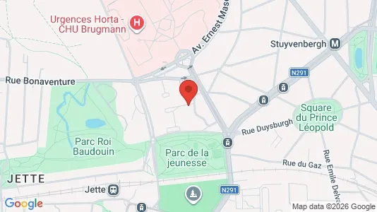 Apartments for rent i Brussels Jette - kort over placeringen