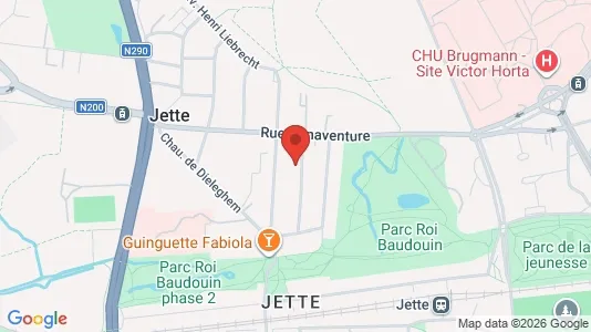 Apartments for rent i Brussels Jette - kort over placeringen