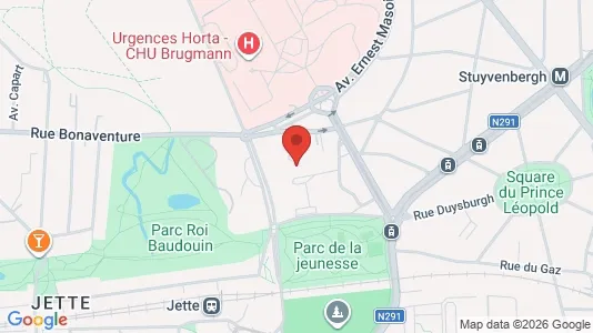 Apartments for rent i Brussels Jette - kort over placeringen