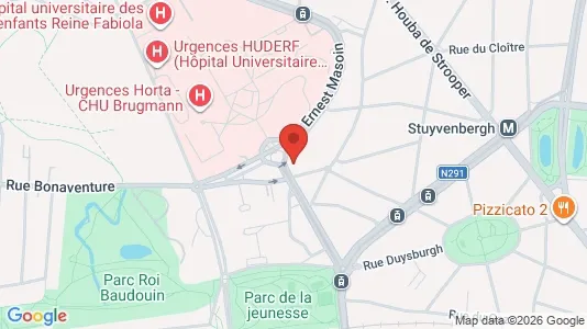 Apartments for rent i Brussels Jette - kort over placeringen