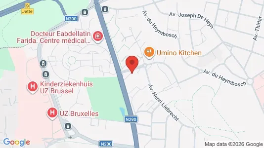 Apartments for rent i Brussels Jette - kort over placeringen