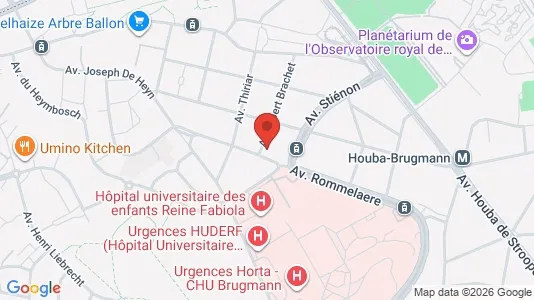 Apartments for rent i Brussels Jette - kort over placeringen