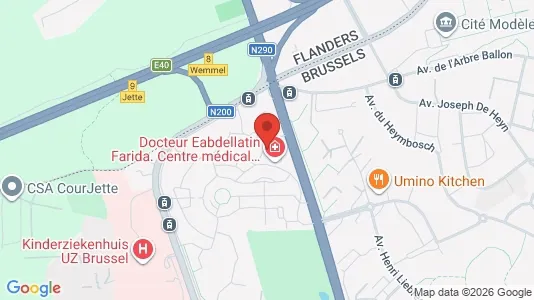 Apartments for rent i Brussels Jette - kort over placeringen