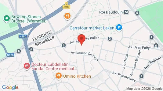 Apartments for rent i Brussels Jette - kort over placeringen