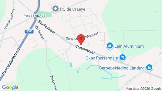Apartments for rent i Zonnebeke - kort over placeringen