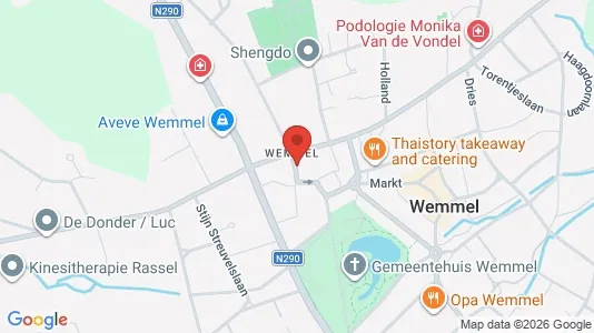 Apartments for rent i Wemmel - kort over placeringen
