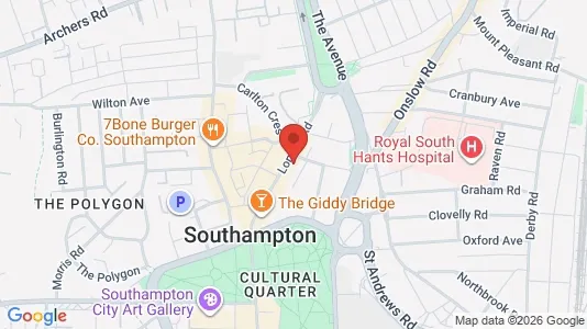 Apartments for rent i Southampton - Hampshire - kort over placeringen