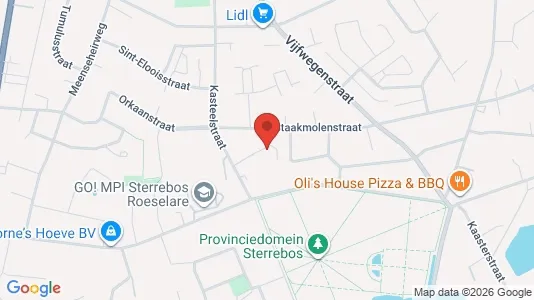 Apartments for rent i Roeselare - kort over placeringen