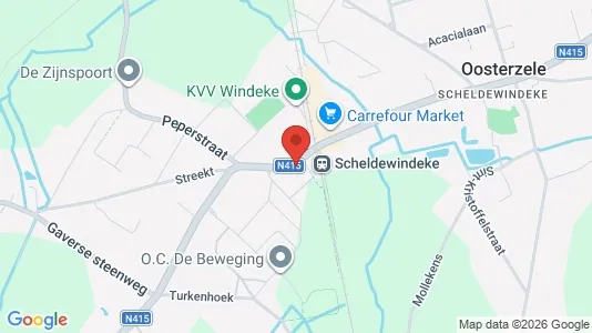 Apartments for rent i Oosterzele - kort over placeringen