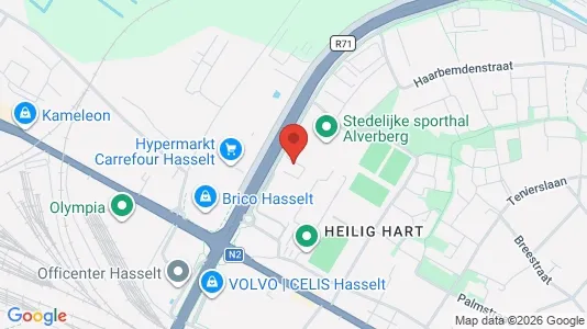 Apartments for rent i Hasselt - kort over placeringen