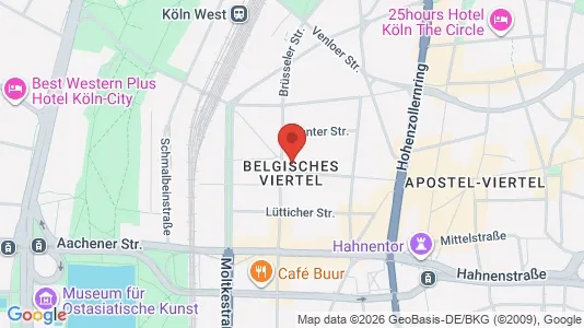 Rooms for rent i Cologne Innenstadt - kort over placeringen
