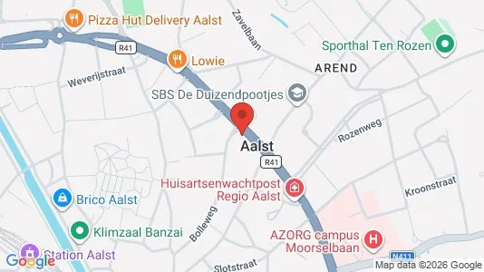 Apartments for rent i Aalst - kort over placeringen
