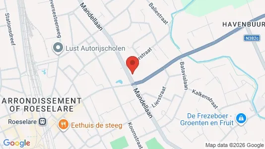 Apartments for rent i Roeselare - kort over placeringen