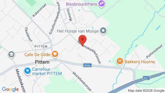Apartments for rent i Pittem - kort over placeringen