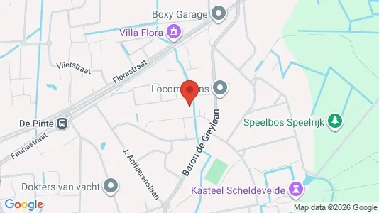 Apartments for rent i De Pinte - kort over placeringen
