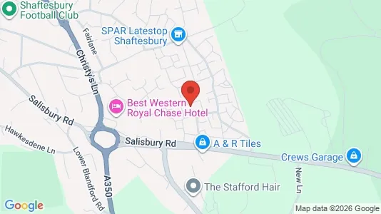 Apartments for rent i Shaftesbury - Dorset - kort over placeringen