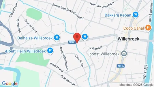 Apartments for rent i Willebroek - kort over placeringen