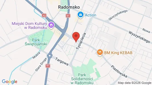 Apartments for rent i Radomszczański - kort over placeringen