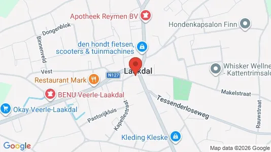 Apartments for rent i Laakdal - kort over placeringen