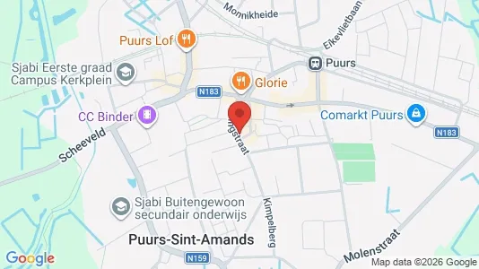 Apartments for rent i Puurs-Sint-Amands - kort over placeringen