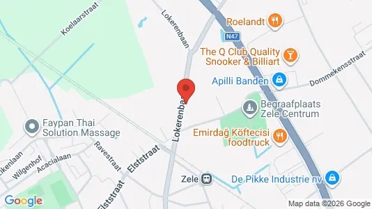 Apartments for rent i Zele - kort over placeringen
