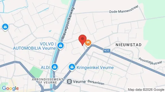 Apartments for rent i Veurne - kort over placeringen