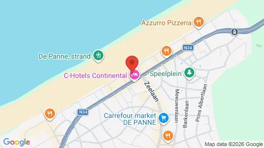 Apartments for rent i De Panne - kort over placeringen
