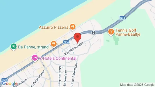 Apartments for rent i De Panne - kort over placeringen