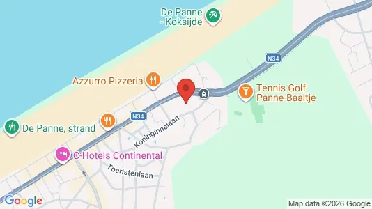 Apartments for rent i De Panne - kort over placeringen