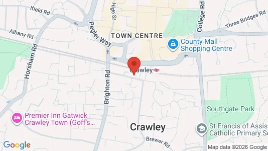 Apartments for rent i Crawley - West Sussex - kort over placeringen