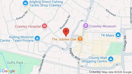 Apartments for rent i Crawley - West Sussex - kort over placeringen