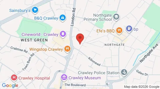 Apartments for rent i Crawley - West Sussex - kort over placeringen