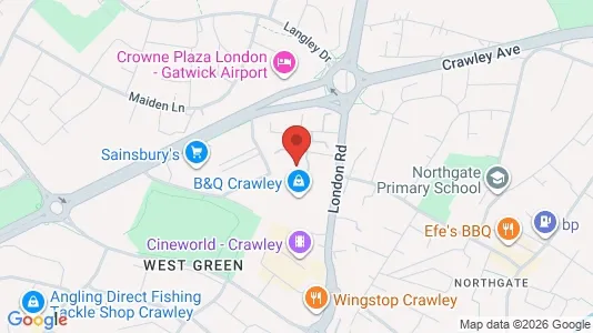 Apartments for rent i Crawley - West Sussex - kort over placeringen