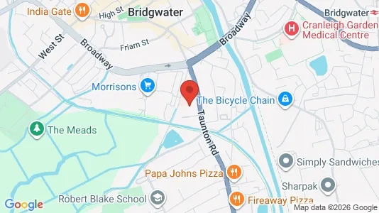 Apartments for rent i Bridgwater - Somerset - kort over placeringen