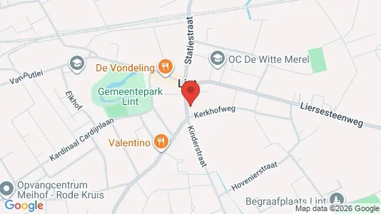 Apartments for rent i Lint - kort over placeringen