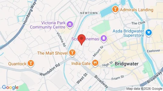 Apartments for rent i Bridgwater - Somerset - kort over placeringen