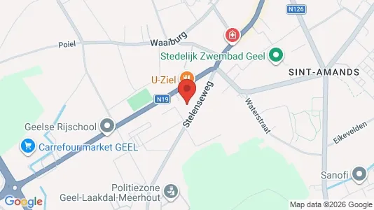 Apartments for rent i Geel - kort over placeringen
