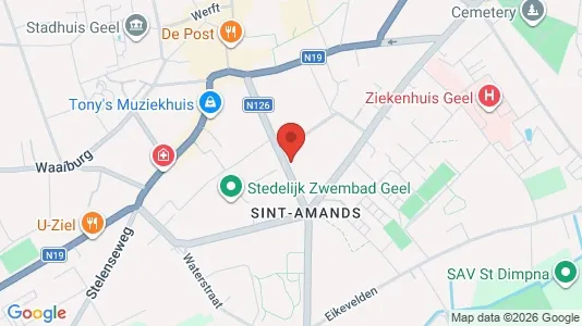 Apartments for rent i Geel - kort over placeringen