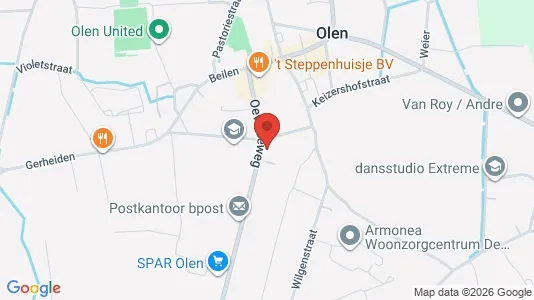 Apartments for rent i Olen - kort over placeringen