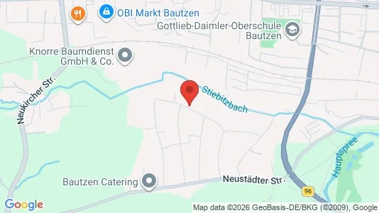 Apartments for rent i Bautzen - kort over placeringen