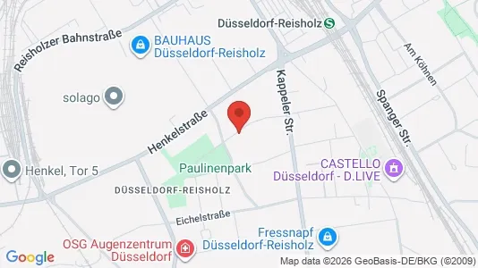 Apartments for rent i Dusseldorf - kort over placeringen