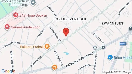 Apartments for rent i Antwerp Hoboken - kort over placeringen