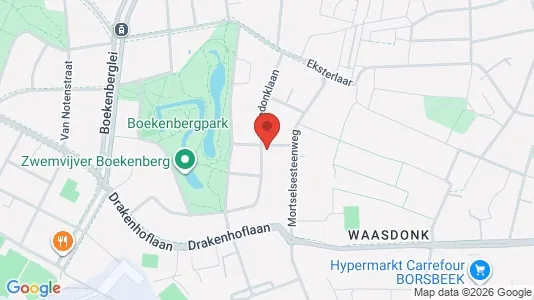 Apartments for rent i Antwerp Deurne - kort over placeringen