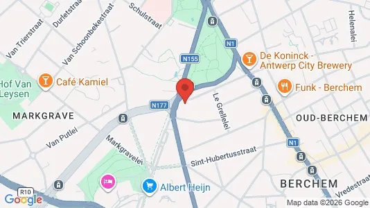 Apartments for rent i Stad Antwerp - kort over placeringen