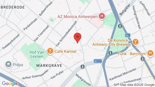 Apartments for rent i Stad Antwerp - kort over placeringen